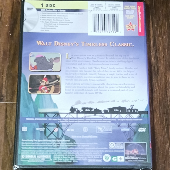 Walt Disney's DUMBO on DVD - Picture 2 of 2